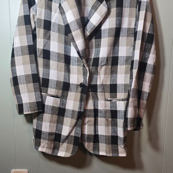 Checkered Vintage Blazer - Picture 2 of 5